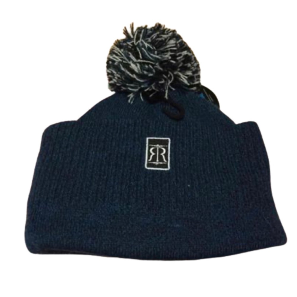 Winter Hat Original Pom Pom Beanie Hat Adults & Kids Bobble Embroidery Cap - Picture 3 of 6